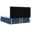 vidaXL Letto con contenitore e materasso Blu 160 x 200 cm Poliestere