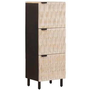 vidaXL Credenza Finitura Bianco Lavato 40 x 33 x 110 cm