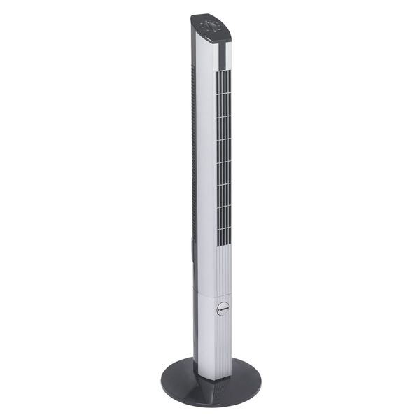 Bestron Ventilatore a Torre con Timer 50 W Nero/Argento DFT430