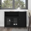 vidaXL Credenza Rovere Nero 100 x 35 x 75 cm