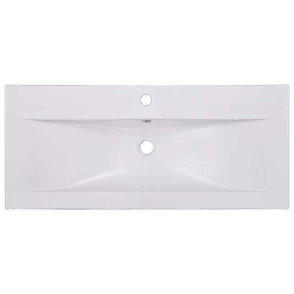 vidaXL Lavabo da Incasso 91x39,5x18,5 cm in Ceramica Bianco