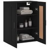 vidaXL Mobile a Parete Nero 69,5x34,90 cm in Legno Multistrato