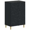 vidaXL Mobile per scarpe DELFT 59,5 x 39,5 x 90 cm Nero