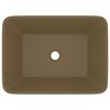 vidaXL Lavandino Luxury Crema Opaco 41x30x12 cm in Ceramica