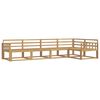 vidaXL Set di divani da esterno 5 pcs Bianco 327 x 168,5 x 73 cm