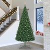 vidaXL Albero di Natale con luci a corde decorative Verde 400 cm PVC