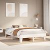 vidaXL Letto senza Materasso Bianco 160x200 cm Legno Massello di Pino