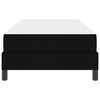 vidaXL Letto a molle con materasso Nero 80 x 200 cm Tessuto