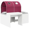 vidaXL Letto con Tunnel 3 pz Rovere Artigianale e Rosso