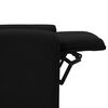 vidaXL Poltrona Alzapersona Massaggiante Nera in Tessuto