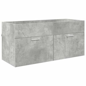 vidaXL Armadio sottolavello con porta Grigio cemento Legno multistrato