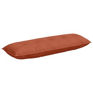 vidaXL Cuscino per Schiena Rosso Arancio 140 x 50 cm Tessuto in Cords