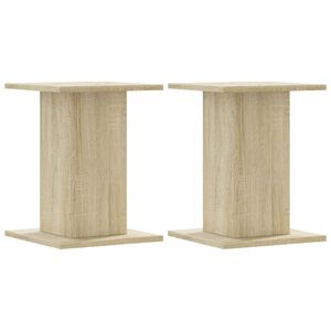 vidaXL Supporti per Piante 2 pz Rovere Sonoma 17x17x60cm in Truciolato