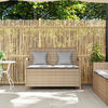 vidaXL Panca Portaoggetti da Giardino con Cuscino Beige in Polyrattan