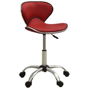 vidaXL Sedia da Ufficio Rosso Vino in Similpelle
