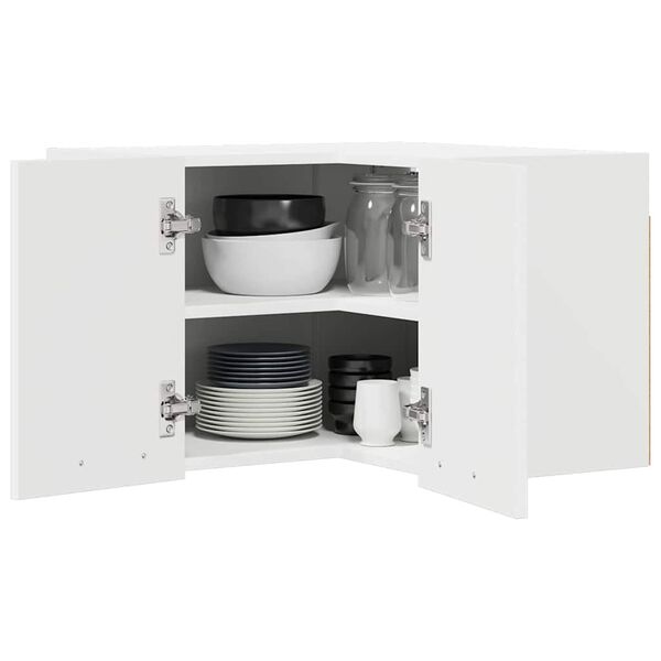 vidaXL Armadio pensile Bianco 57 x 57 x 40 cm Legno multistrato
