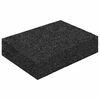vidaXL Pad per patio in granuli di gomma 25 pcs Nero 9 x 6 x 2 cm