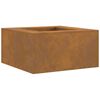 vidaXL Focolare Marrone 80 x 80 x 40 cm acciaio corten