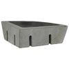 vidaXL Lavabo Grigio (38-45) x (38-45) x 12 cm Pietra di Fiume