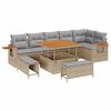 vidaXL Set Divano da Giardino 11 pz 9-Numero di posti