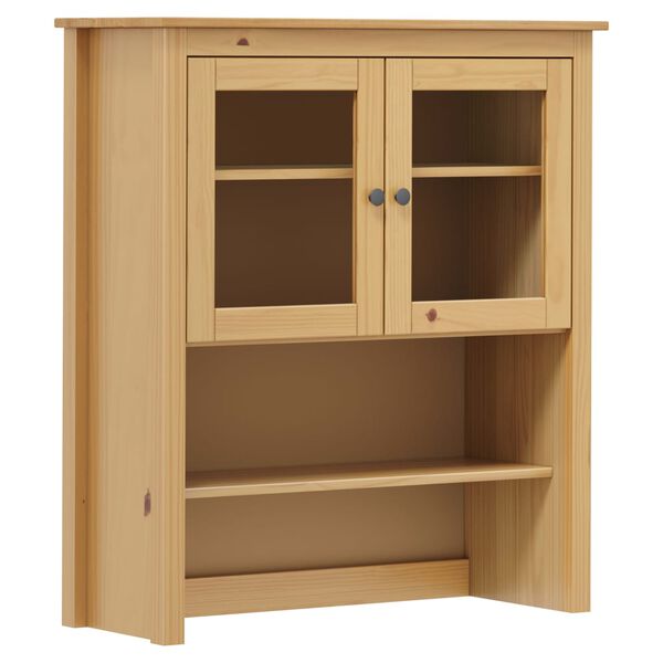 vidaXL Credenza Hill Marrone ambra 90x33x100 cm in Legno di Pino