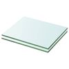 vidaXL Mensole in Vetro Trasparente 2 pz 20x20 cm