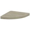 vidaXL Scaffale Angolare a Parete Rovere 35x35x3,8 cm in MDF