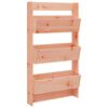 vidaXL Fioriera a Muro 3 Ripiani 60x18,5x110cm Legno Massello Douglas