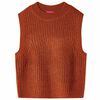 Gilet per Bambini Lavorato a Maglia Cognac 116