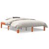 vidaXL Letto senza Materasso Marrone Cera 135x190 cm in Legno di Pino