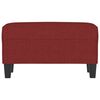 vidaXL Panca Rosso Vino 70x35x41 cm in Tessuto