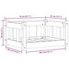vidaXL Letto per Cani Marrone cerato 55 x 45 x 28 cm Pino massello