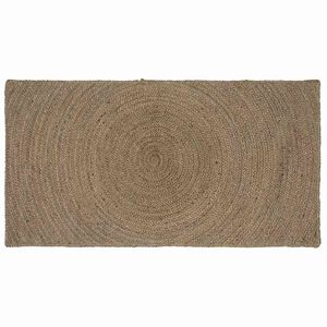 vidaXL Tappeti per area Rettangolare Grigio 60 x 110 cm Juta