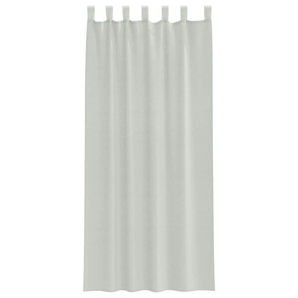 vidaXL Tende in Voile con Passanti 2 pz Grigio Chiaro 140x225 cm