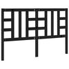 vidaXL Testiera per Letto Nera 146x4x100 cm in Legno Massello di Pino