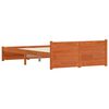 vidaXL Struttura del letto Marrone cerato 205.5 x 95.5 x 51 cm