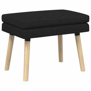 vidaXL Panchina a doppio strato Nero 60 x 40 x 46 cm Tessuto