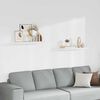 vidaXL Scaffali a Parete 2 pz Bianchi 80x23,5x3,8 cm in MDF