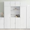 vidaXL Credenza Bianca 80x42,5x185 cm in Legno Multistrato