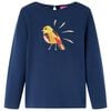 vidaXL Maglietta per Bambini Maniche Lunghe Blu Marino 92