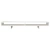 vidaXL Supporto per Monitor Bianco 100x27x14 cm Legno Massello di Pino