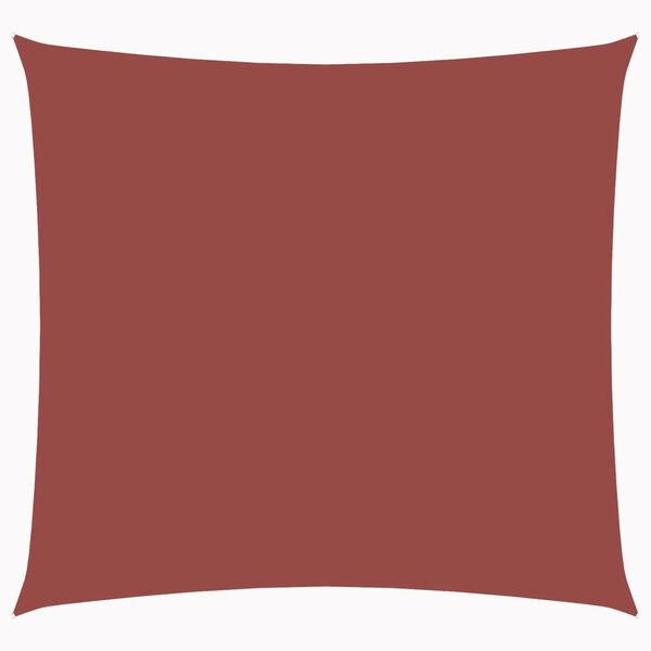 vidaXL Vela Parasole in Tela Oxford Quadrata 4x4 m Terracotta
