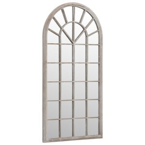 vidaXL Specchio da Giardino Sabbia 90x45 cm in Ferro per Uso Esterno