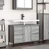 vidaXL Mobile Lavabo con Cassetti Grigio Sonoma 90x34,5x60 cm