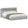 vidaXL Telaio del letto con storage Sonoma grigio 180 x 200 cm
