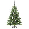 vidaXL Albero di Natale artificiale con 150 LED Verde 120 cm PE e PVC