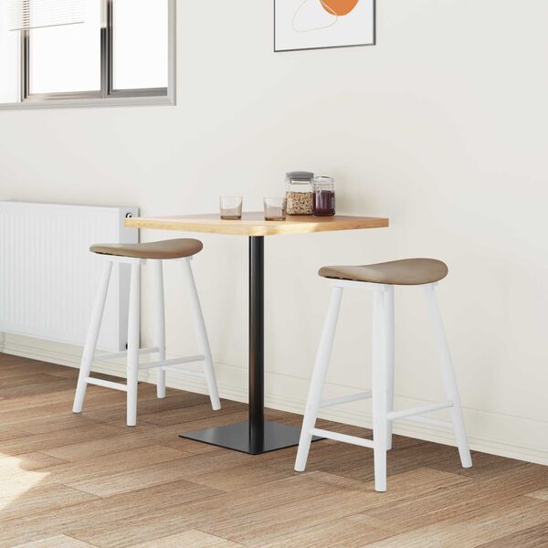 vidaXL Sedie da pranzo 2 pcs Bianco 46 x 37 x 63 cm