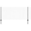 vidaXL Recinzione con Posto Grigio 1 x 25 m Acciaio e PVC