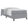 vidaXL Letto a molle Grigio chiaro 80 x 200 cm Tessuto