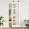 vidaXL Porta scorrevole ORKDAL Bianco e Nero 78 x 232 cm